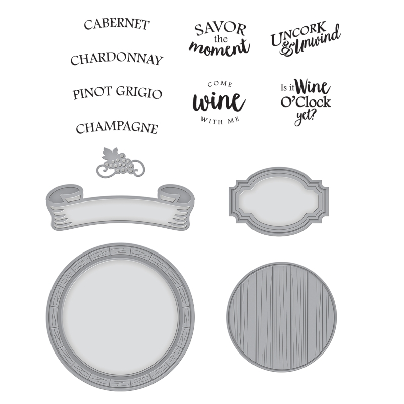 Spellbinders Stamp & Die Set - Barrel of Sentiments