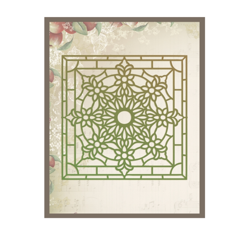Ultimate Crafts Flower Cluster Stained Glass Die