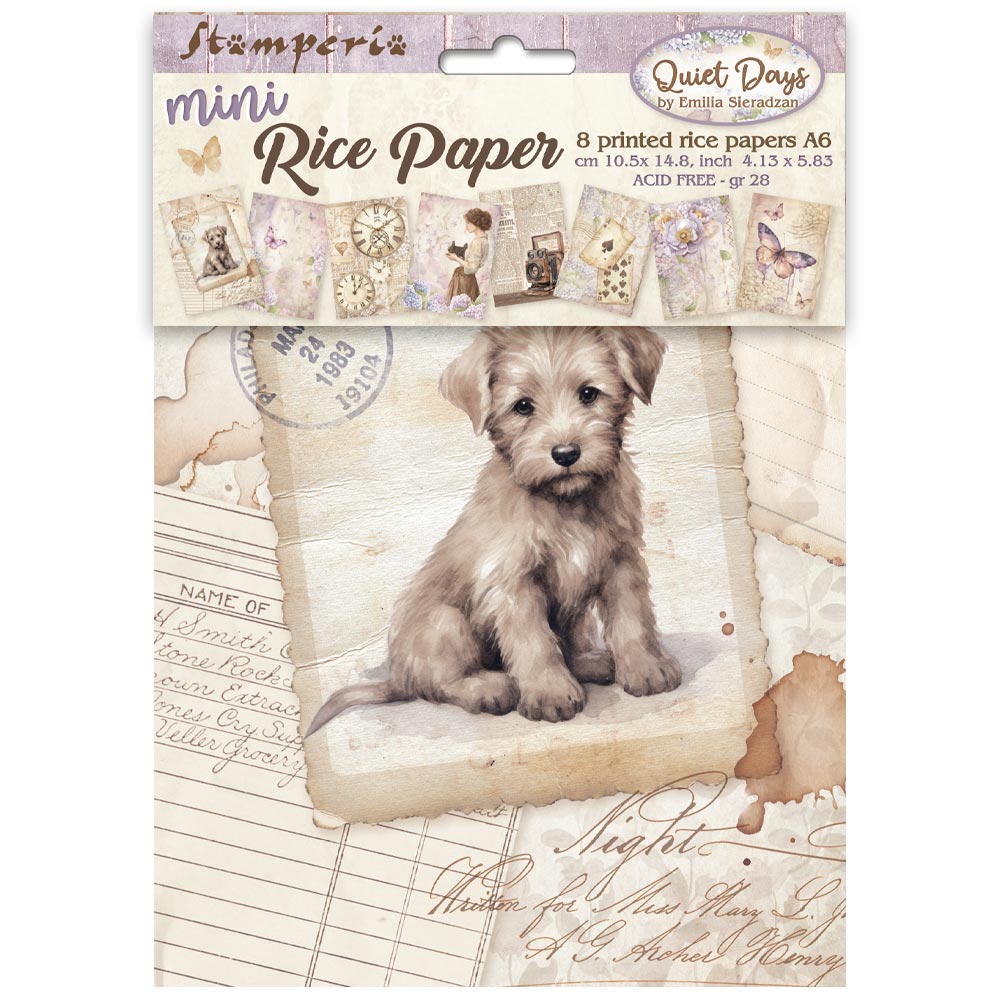 Stamperia - Quiet Days - Mini A6 Rice Papers