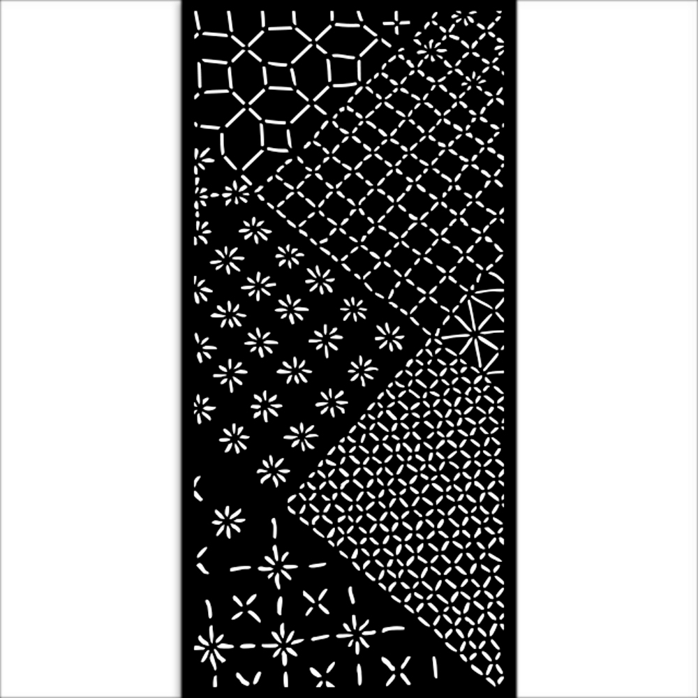 Stamperia - Quiet Days - Mixed Tiles Stencil (12x25cm)