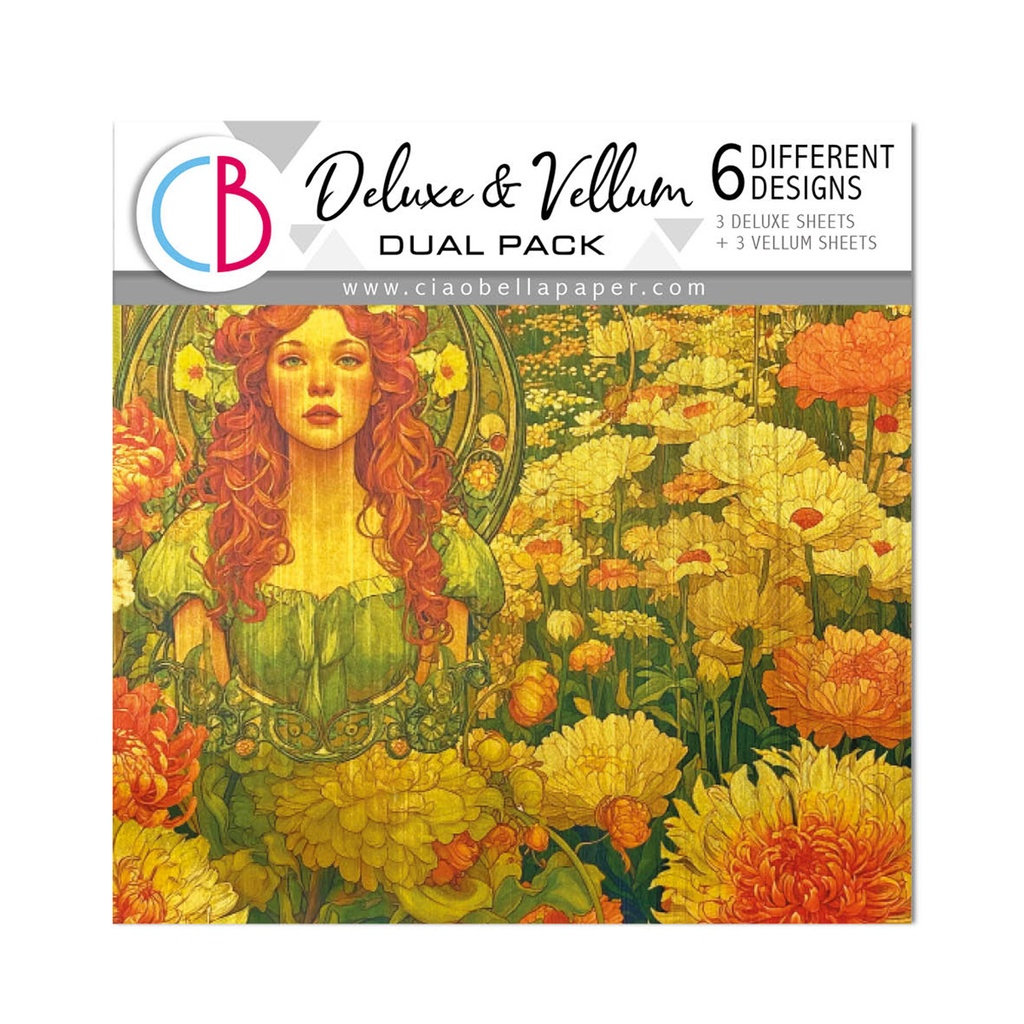 Ciao Bella Paper - Artemis - 6"x6" Deluxe Paper & Vellum Dual Pack