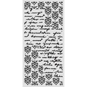 Stamperia - Secret Diary - Seal and Writings Stencil (12x25cm)