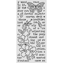 Stamperia - Secret Diary - Butterfly and Flower Stencil (12x25cm)