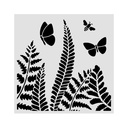 Stamperia - Daisy Art - Fern Stencil (18x18cm)