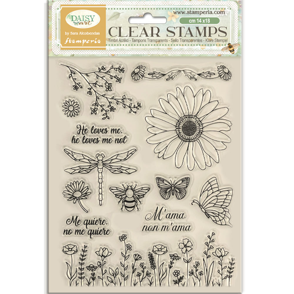 Stamperia - Daisy Art - Daisy Art Acrylic Stamp Set