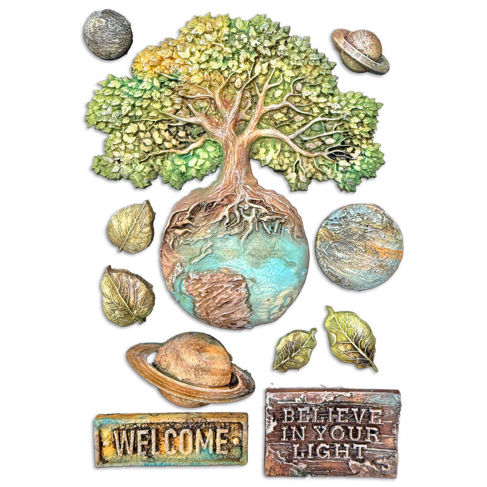 Stamperia - A New Beginning - Planets A5 Silicon Mould