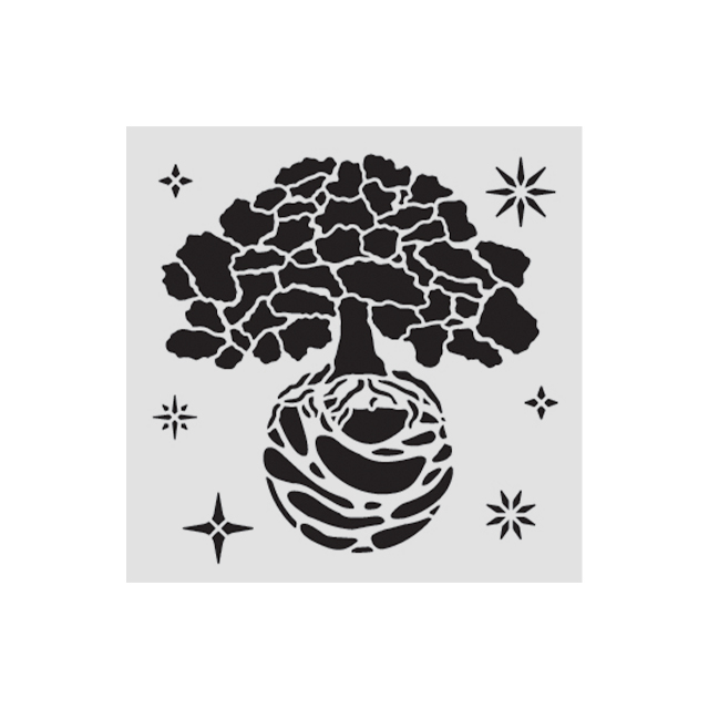 Stamperia - A New Beginning - The World Tree Stencil (12x12cm)