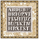 Ciao Bella Paper - Typographic - 6"x6" Deluxe & Vellum Dual Pack (6 sheets) 