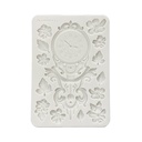 Stamperia - Gardens of Time - Clocks and Flowers A5 Silicon Mould