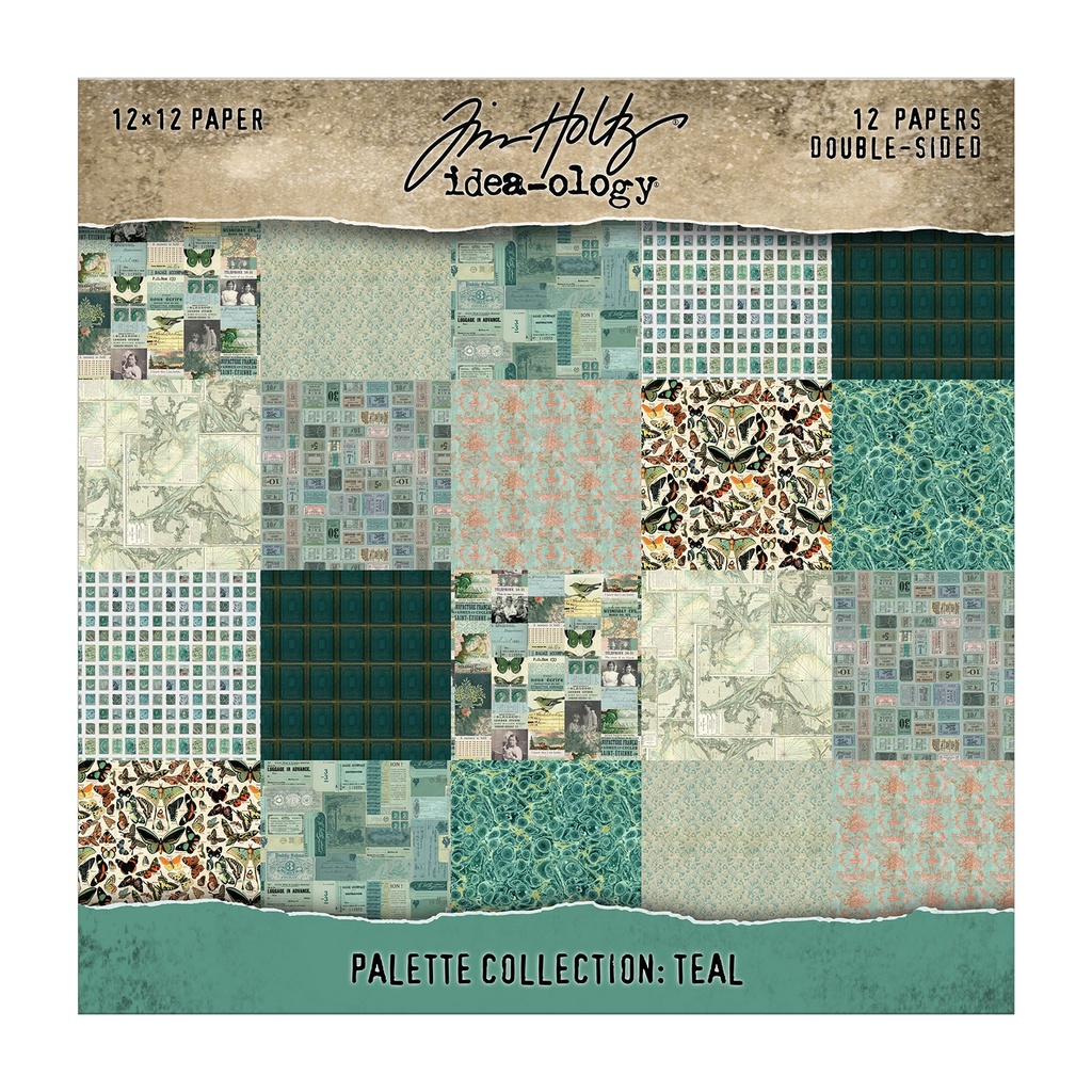 Tim Holtz Idea-ology - Palette Collection: Teal (12"x12")