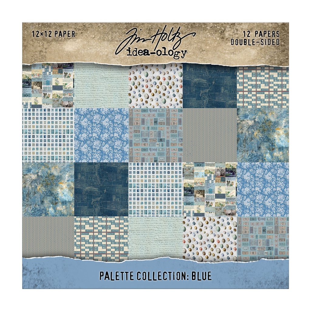 Tim Holtz Idea-ology - Palette Collection: Blue (12"x12")