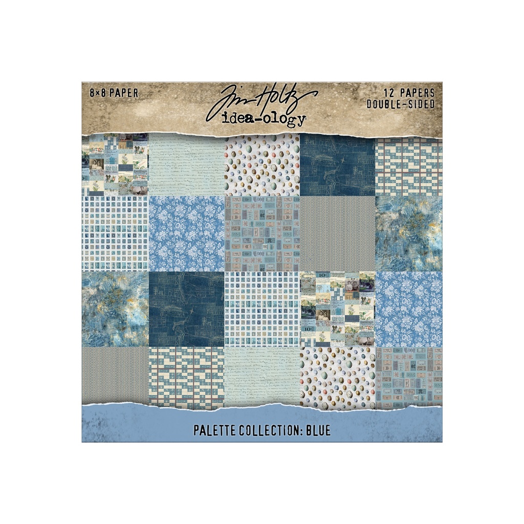 Tim Holtz Idea-ology Palette Collection:  Blue 8x8