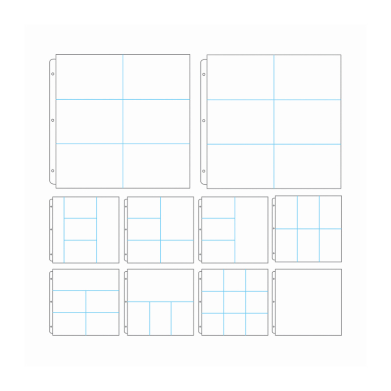 Couture Creations Assorted Ring Binder Sleeves (x10) 