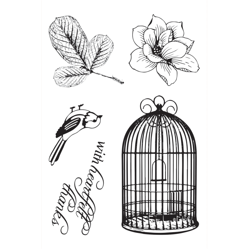 Ultimate Crafts Songbird stamp set