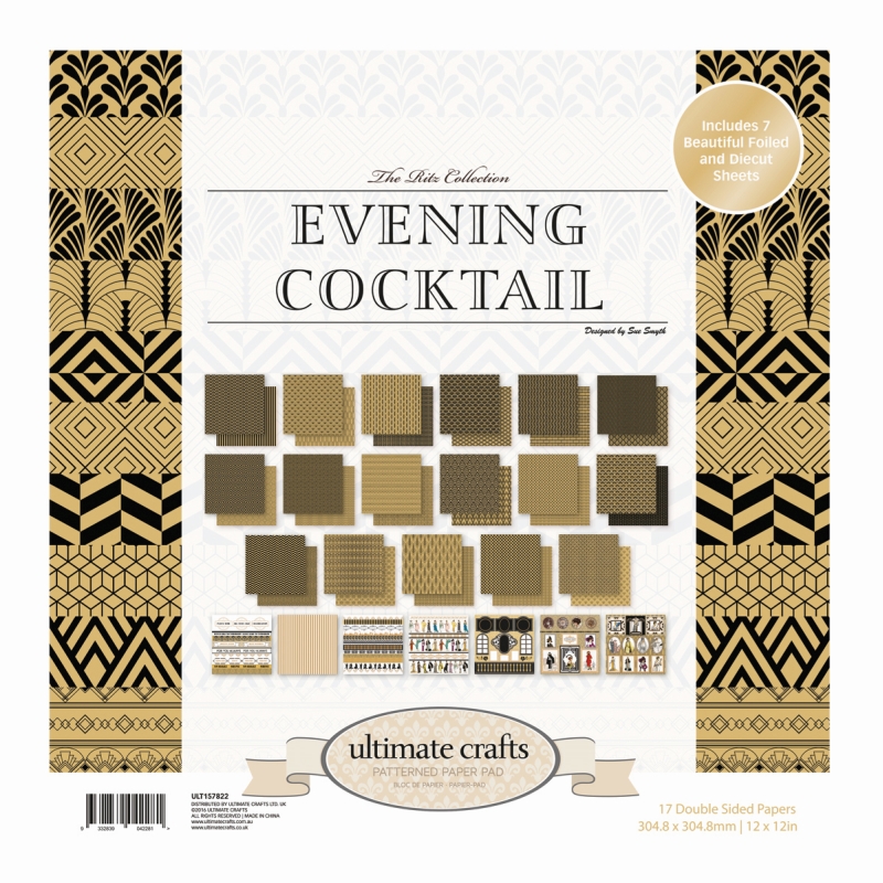Ultimate Crafts Evening Cocktail 12x12" Paper Pad