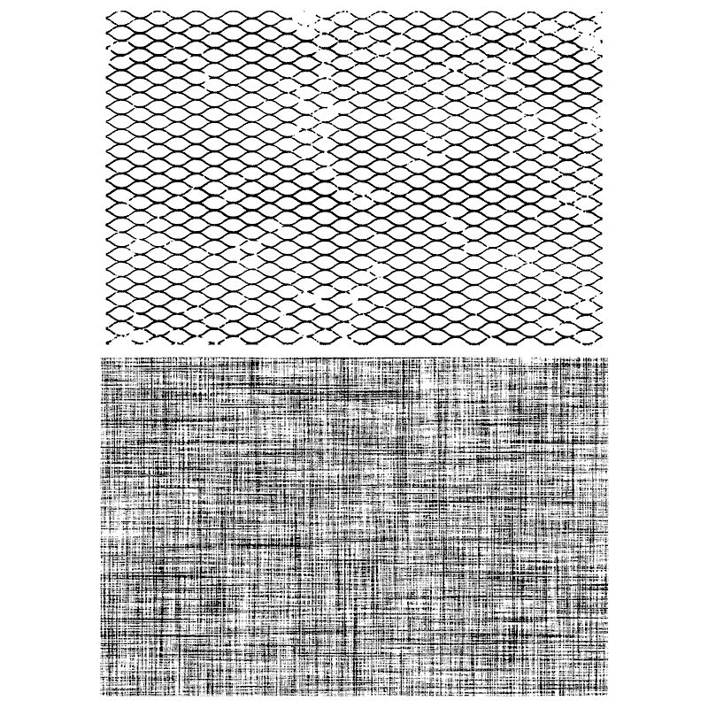 Tim Holtz - Stampers Anonymous Cling Stamps - Mesh & Linen