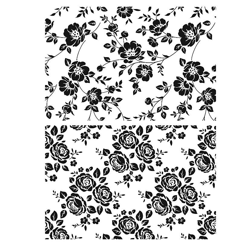 Tim Holtz - Stampers Anonymous Cling Stamps - Vines & Roses