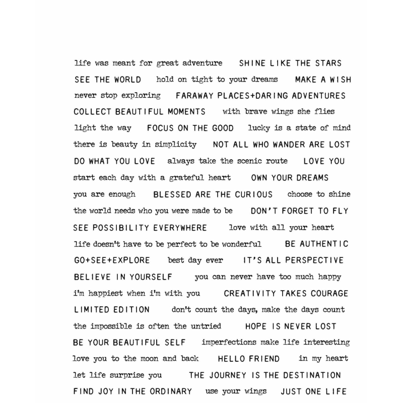 Tim Holtz - Stampers Anonymous Cling Stamps - Tiny Text