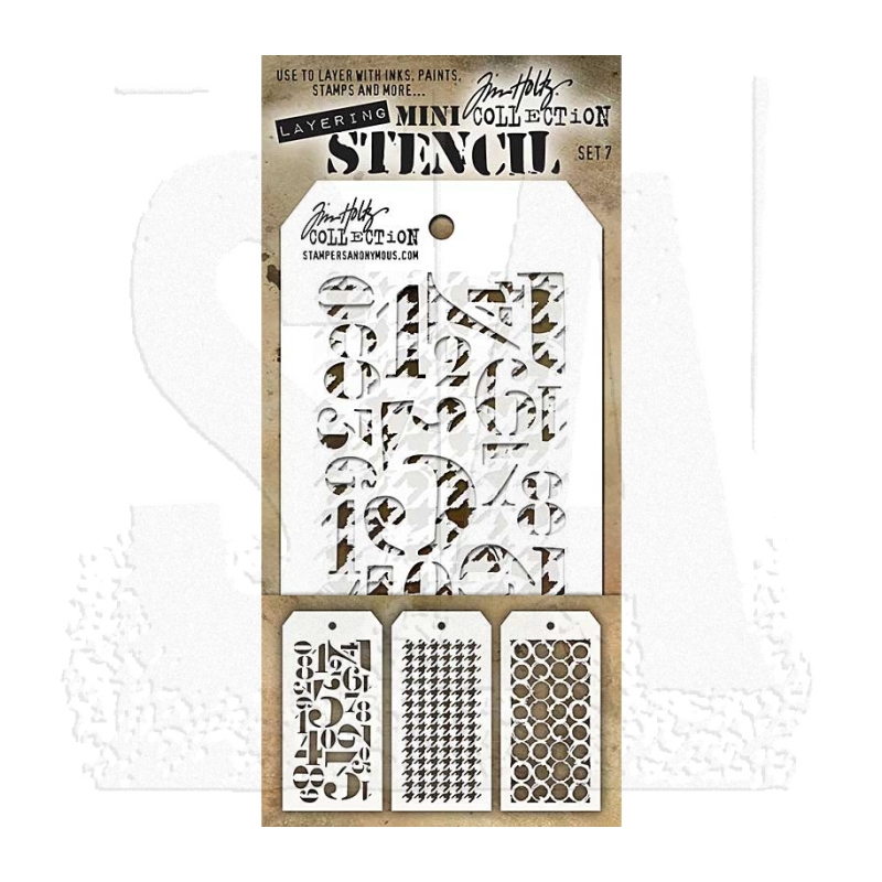 Tim Holtz Mini Layering Stencil Set # 7