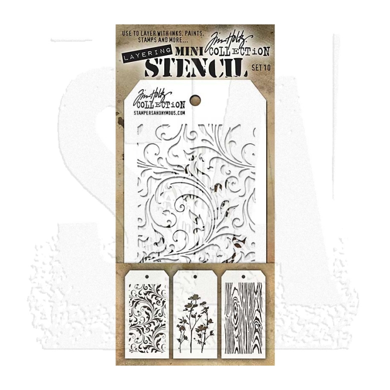 Tim Holtz Mini Layering Stencil Set #10