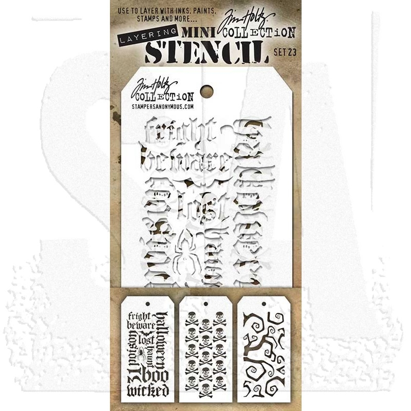 Tim Holtz Mini Layering Stencil Set #23