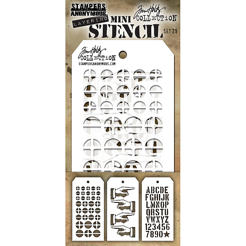 Tim Holtz Mini Layering Stencil Set #29