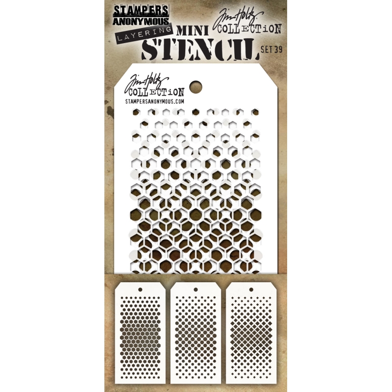 Tim Holtz Mini Layering Stencil Set #39