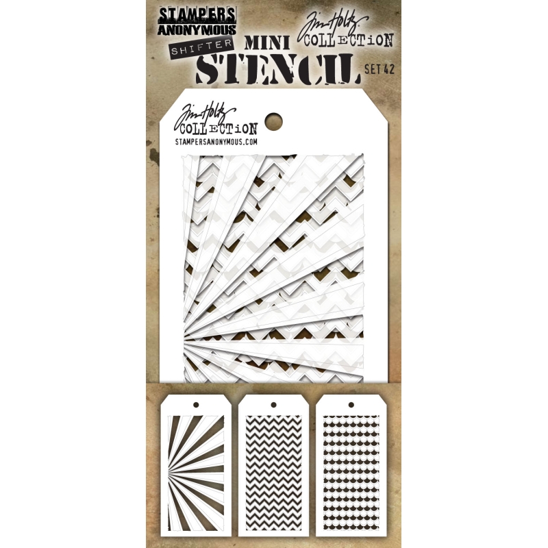 Tim Holtz Mini Layering Stencil Set #42