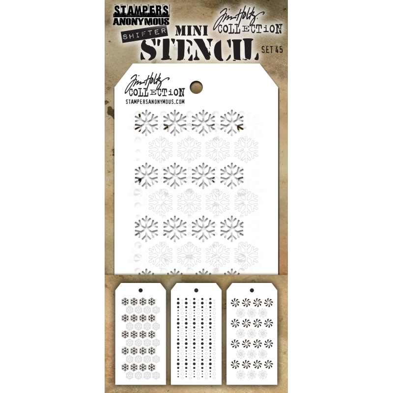 Tim Holtz Mini Layering Stencil Set #45