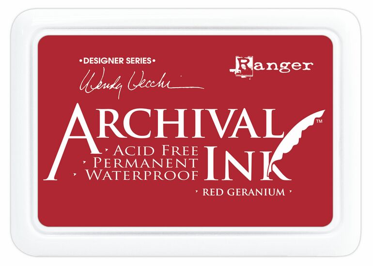 Ranger - Archival Ink Pad - Red Geranium