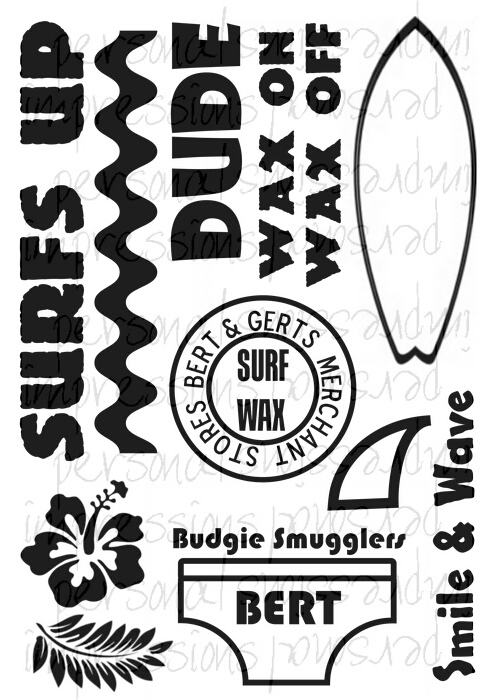 Bert & Gerts Surfs Up stamp set