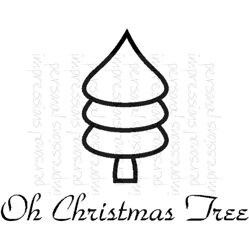 Bert & Gerts Oh Christmas Tree Tinchie stamp set