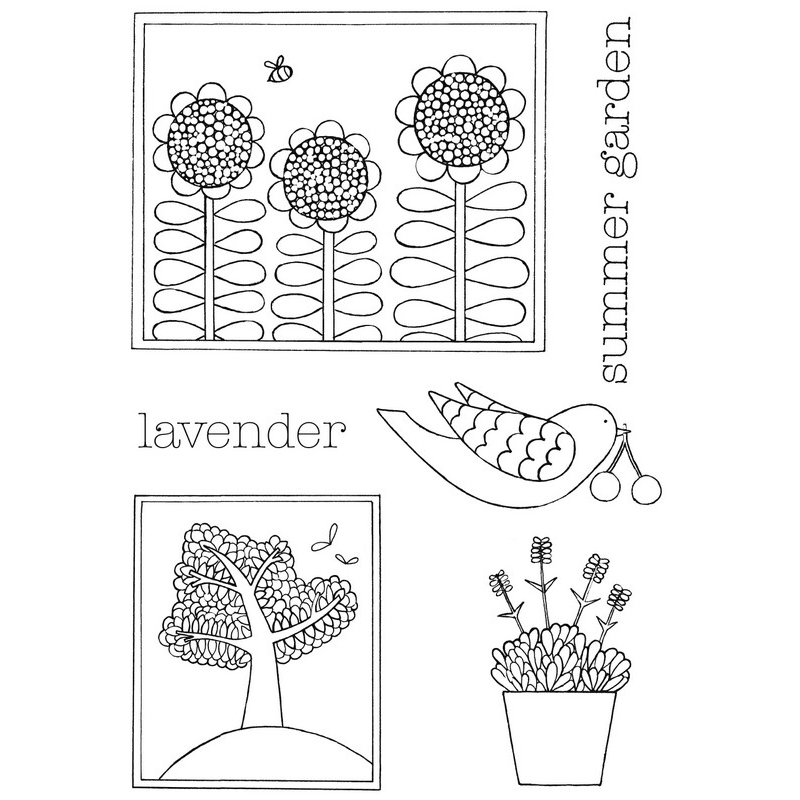 Sweet Dixie Summer Garden Stamp Set