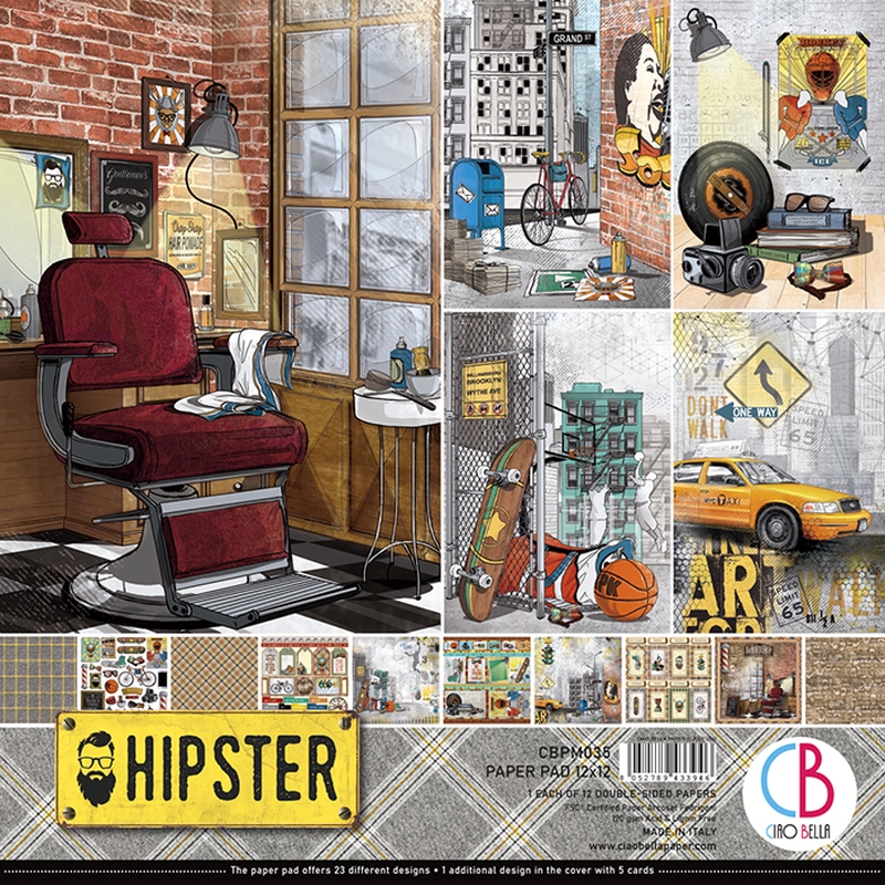 Ciao Bella Paper - Hipster Paper Pad (12"x12")