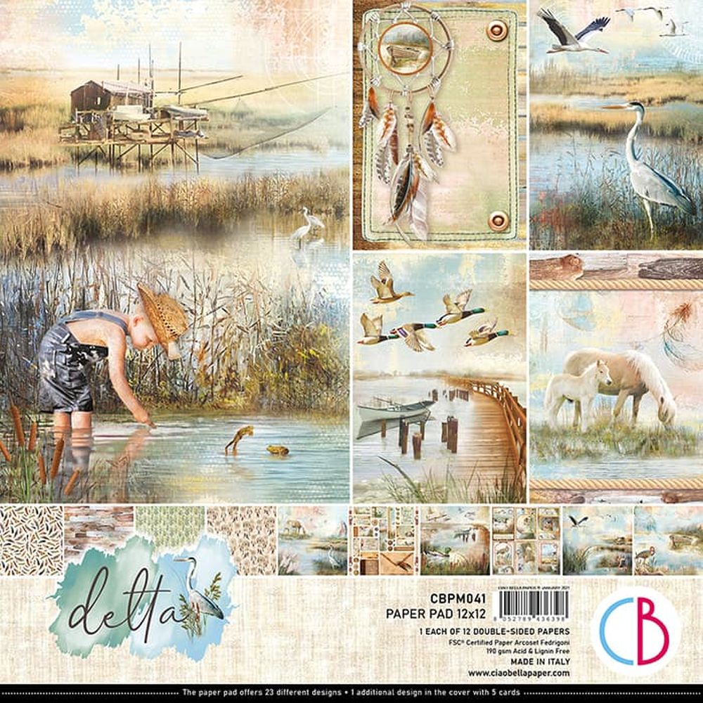Ciao Bella Paper - Delta Paper Pad (12"x12")