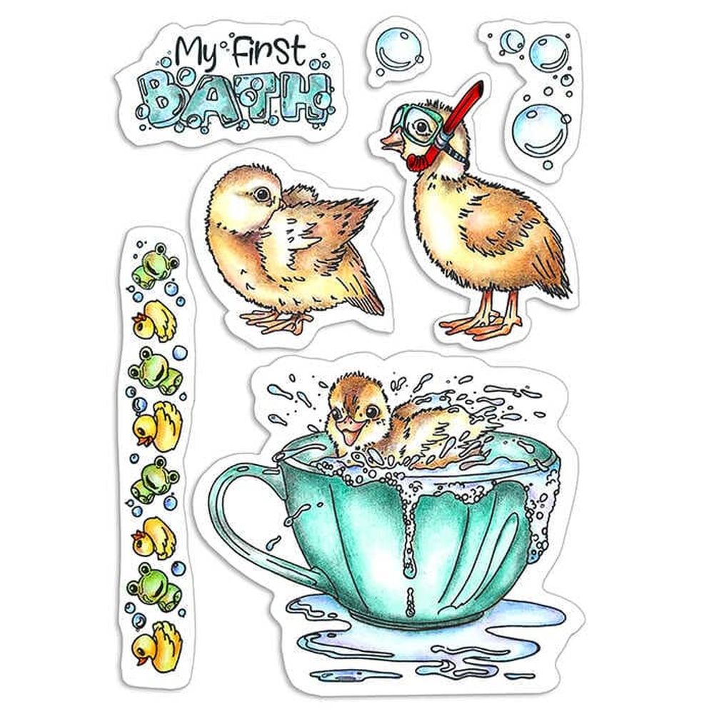 Ciao Bella Paper - My First Bath 4"x6" Stamp Set