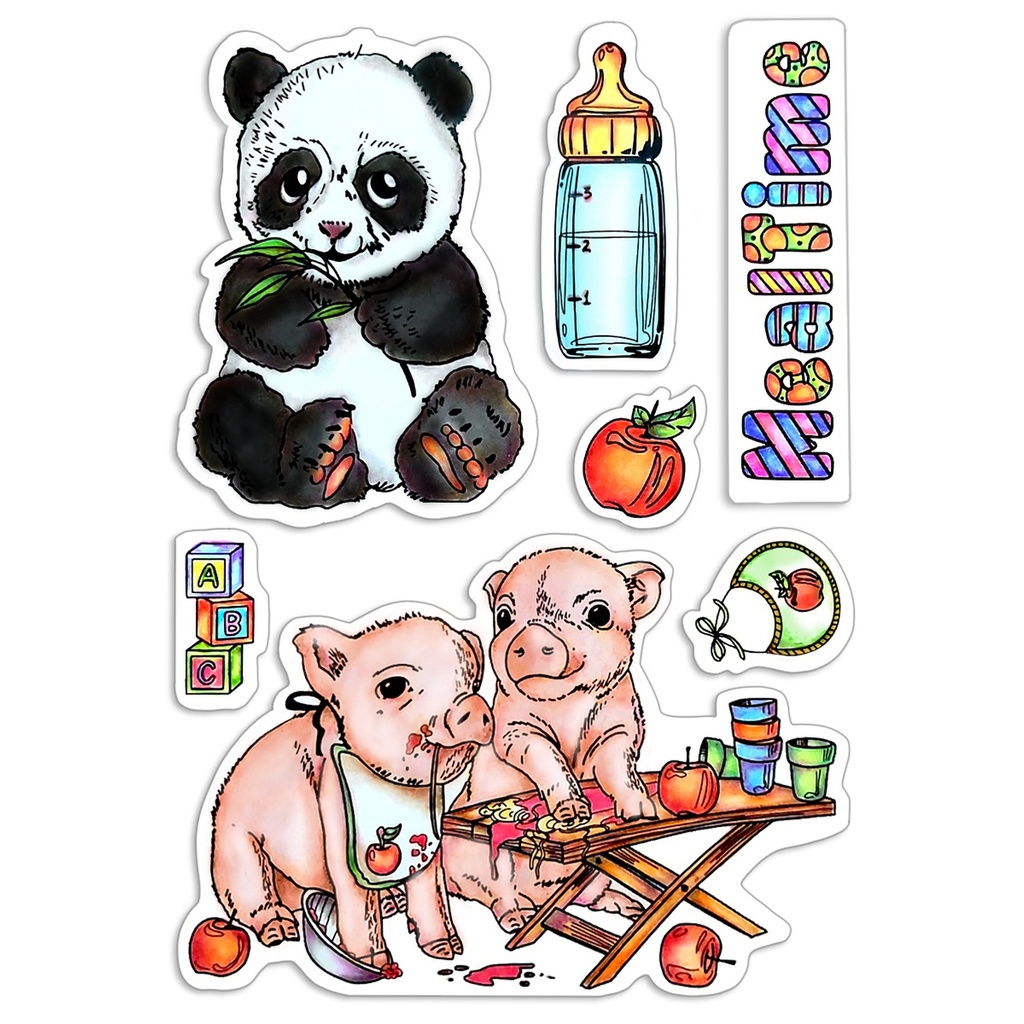 Ciao Bella Paper - Mealtime 4"x6" Stamp Set