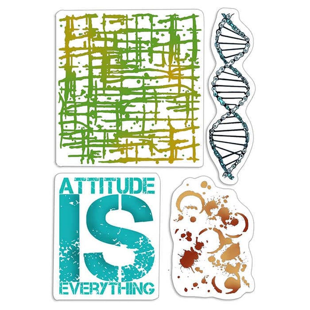 4&quot;x6&quot; Stamp-Attitude is Everything