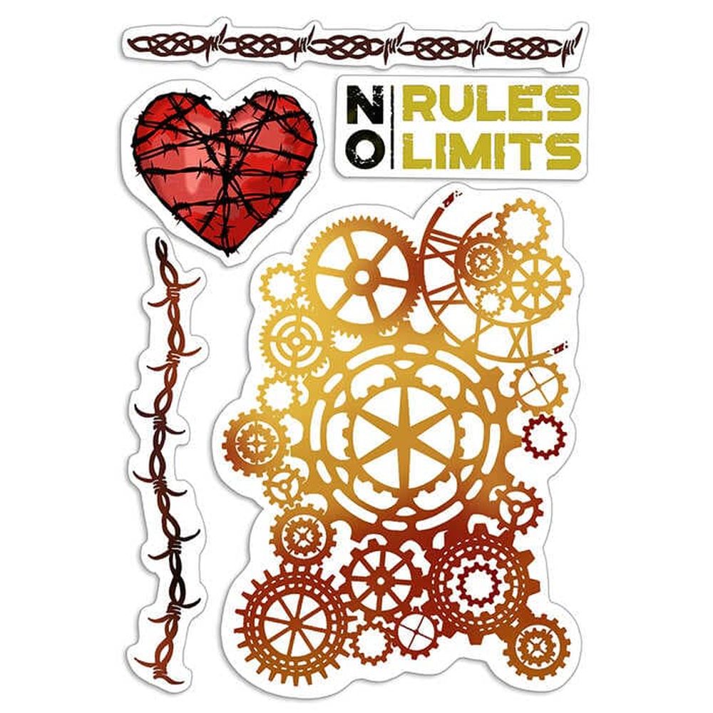 Ciao Bella Paper - No Rules No Limits 4"x6" Stamp Set