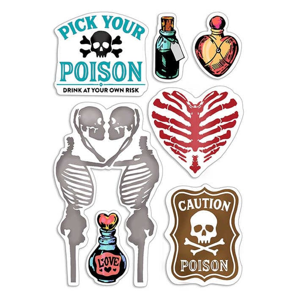 Ciao Bella Paper - Poison Love 4"x6" Stamp Set