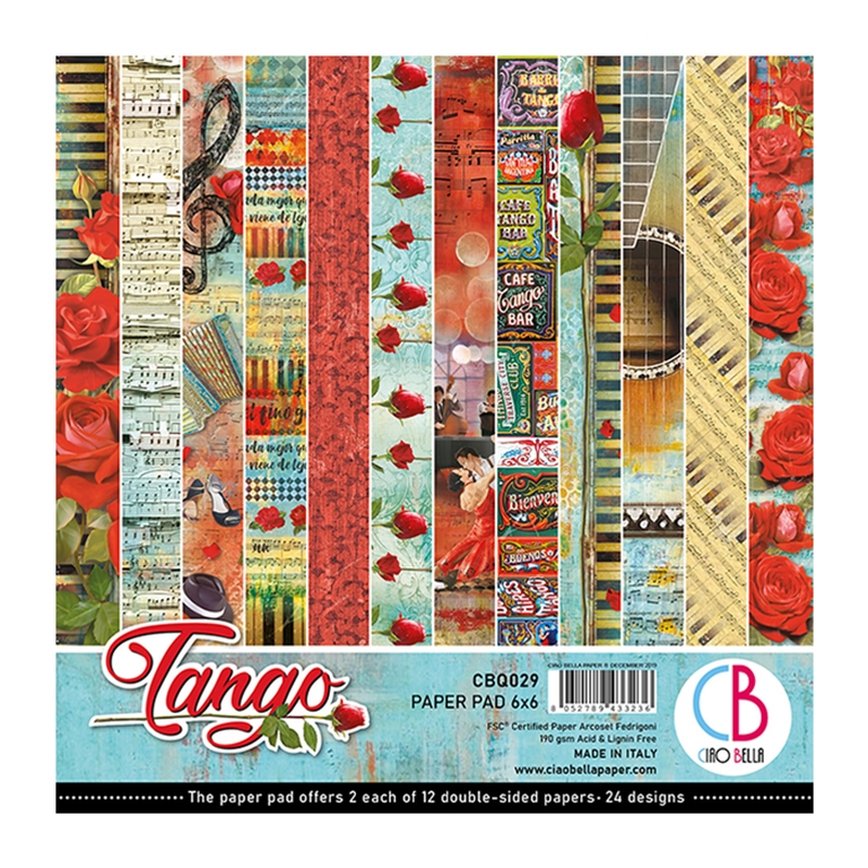 Ciao Bella Paper - Tango 6"x6" Paper Pad