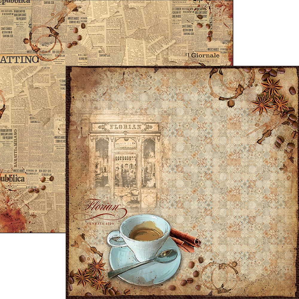 Ciao Bella Paper - Caffe Florian 12"x12" (x10)