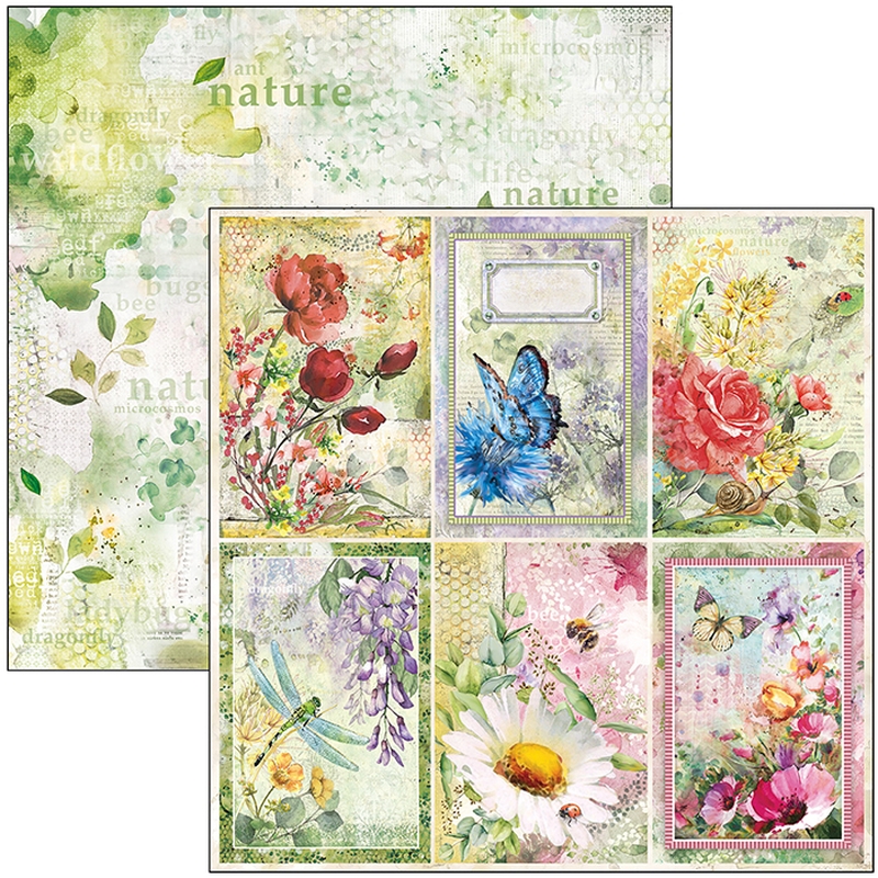 Ciao Bella Paper - Microcosmos Cards 12"x12" (x12)