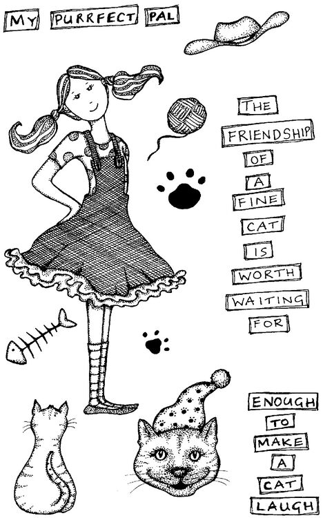 Lindsay Mason My Purrfect Pal stamp set