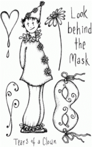 Lindsay Mason Behind The Mask Clear Stamp