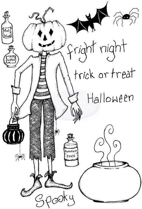 Lindsay Mason Fright Night stamp set