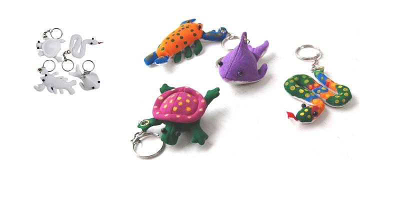 Creativ - Creepy Crawly Key Ring Craft Kits - Pack of 4