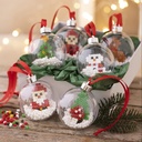 Creativ - Plastic 2 Part Bauble - 5cm (10pk)