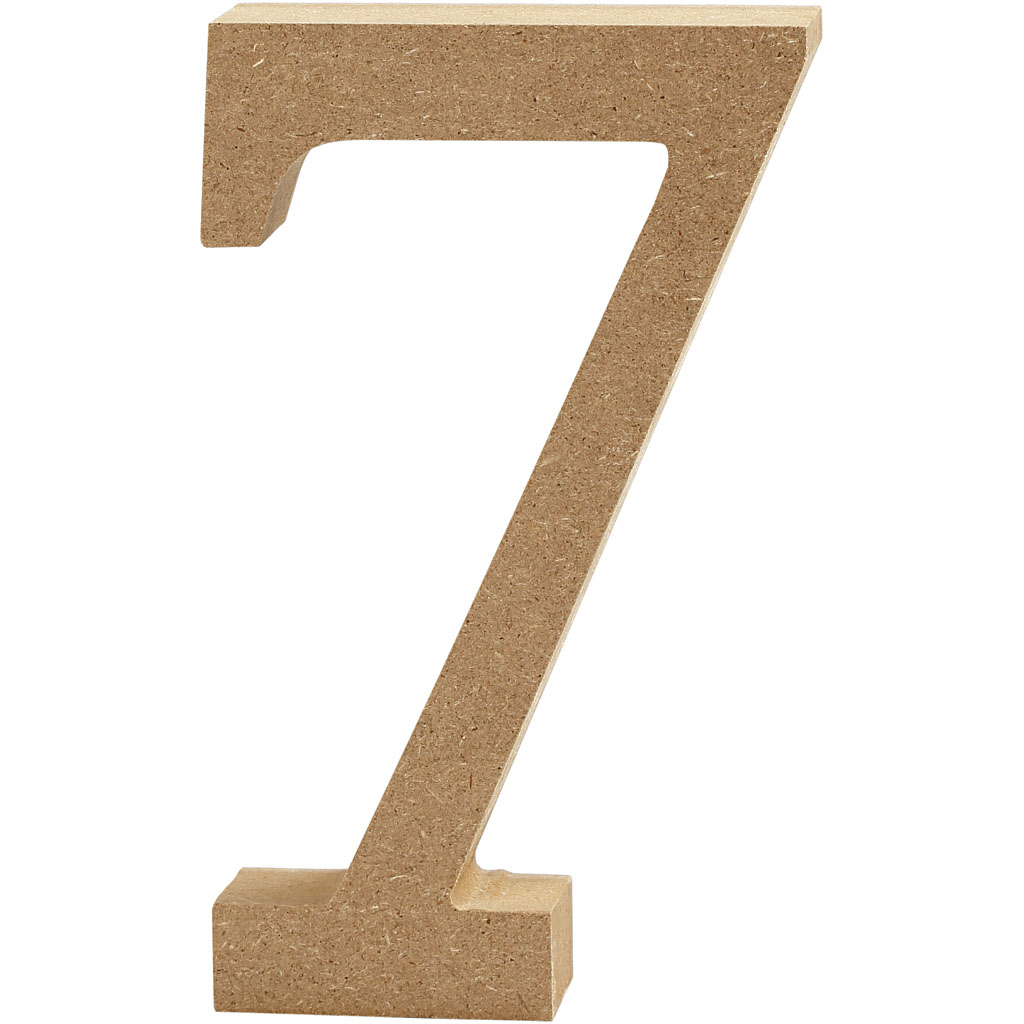 Creativ - Wooden Number 7 - 8cm