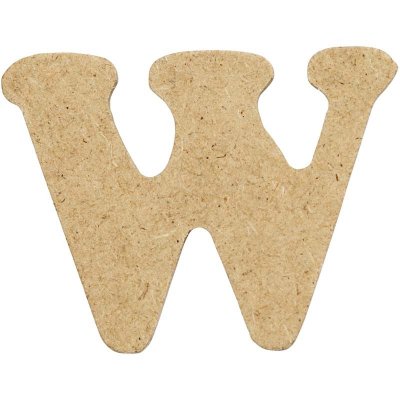 Creativ - Wooden Letter W - 4cm (10pk)